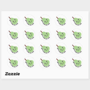 Have a Pear-fect Day! Classic Round Sticker