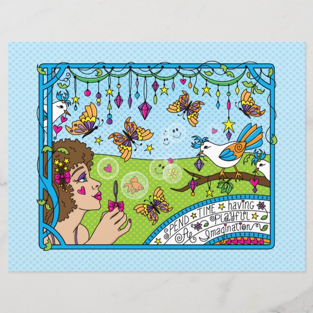 Have A Playful Imagination_Flat Paper Sheet 11"x8 (Front)