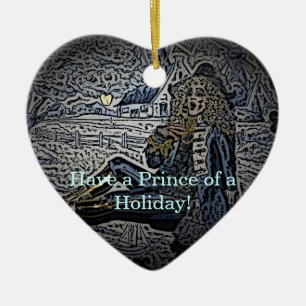 Have a Prince of a Holiday! Ceramic Tree Decoration