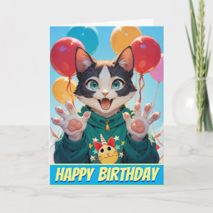 Have a PURR-fect Kitty Cat Birthday! Card