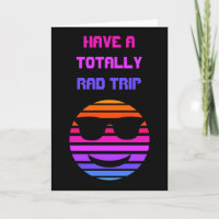 Have a Rad Trip Retro Style Emoji Bon Voyage