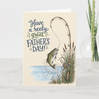 Have A Reely Great Father's Day Fishing Card