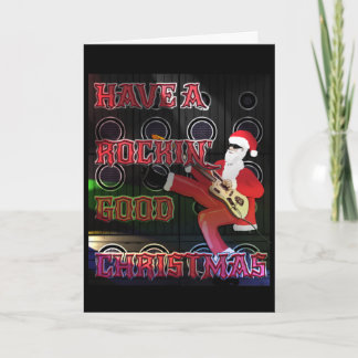 Have A Rockin' Good Christmas Folded Greeting Card