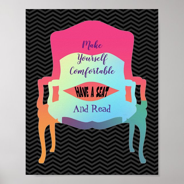 Have a Seat And Read Poster (Front)