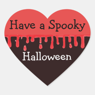 Have a Spooky Halloween Heart Sticker