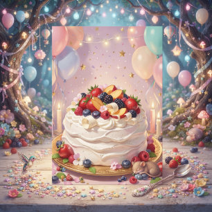 Have a Sweet Birthday Pavlova & Berries Card