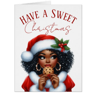 Have a Sweet Christmas Black Mrs Clause