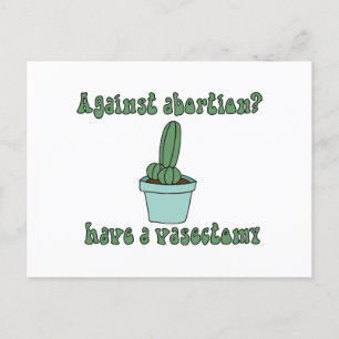 Have a vasectomy holiday postcard
