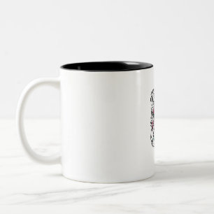 Have A Very Active Anti-Social Life Skull Two-Tone Coffee Mug