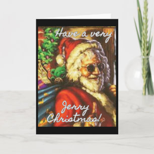 Have A Very Jerry Christmas Garcia Santa Holiday Card