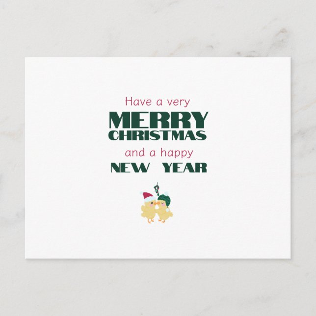 Have a very Merry Christmas and a happy New Year   Postcard (Front)