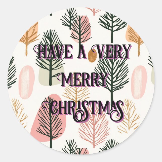 Have a Very Merry Christmas Sticker (Front)