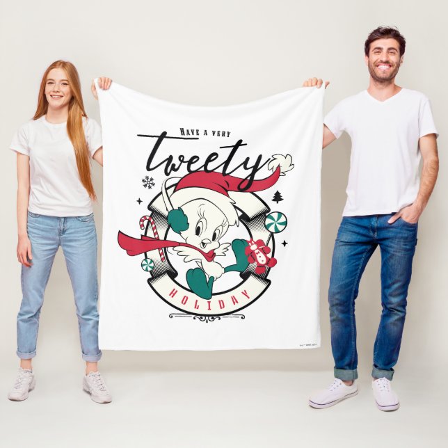 Have A Very TWEETY™ Holiday Fleece Blanket (In Situ)