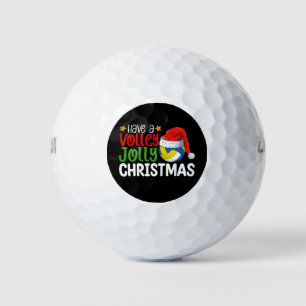 Have a Volley Jolly Christmas Volleyball Holiday Golf Balls