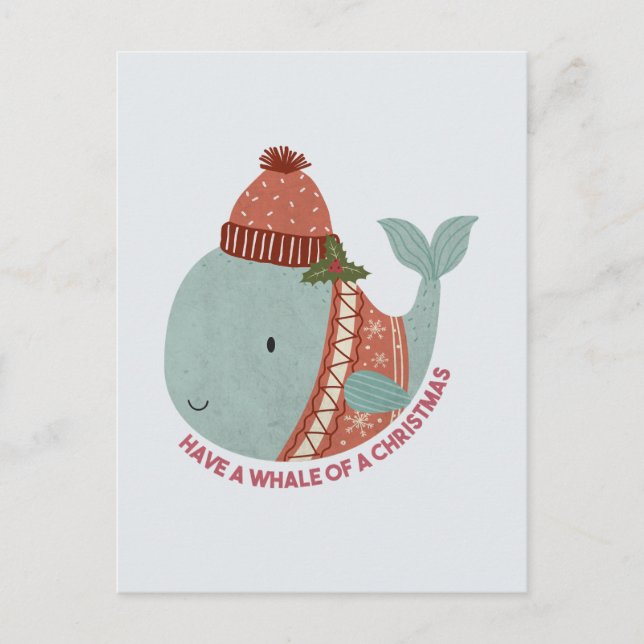  Have a Whale of a Christmas Postcard (Front)