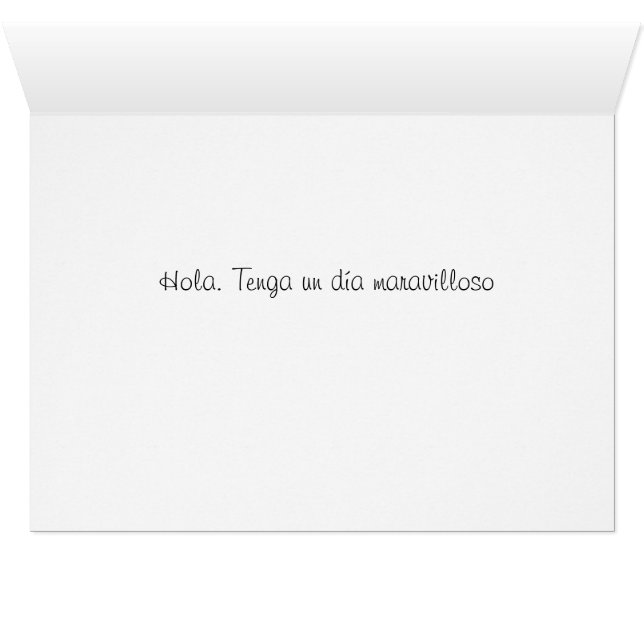 Have a wonderful Day-Spanish language (Inside Horizontal (Bottom))