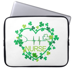Have An Australian Shepherd Dog Lucky Charm St Pat Laptop Sleeve