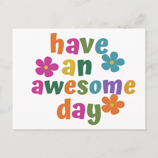 have an awesome day postcard (Front)