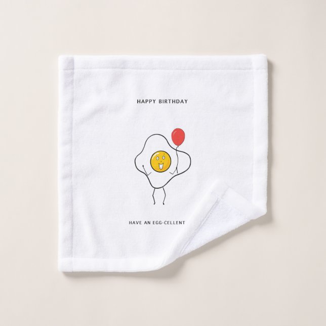 Have an Egg-cellent Birthday gift Wash Cloth (Wash Cloth)
