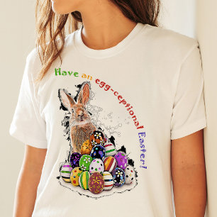 Have an egg-ceptional Easter! Easter Bunny Eggs T-Shirt