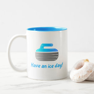 "Have an ice day!" Curling Mug