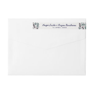 Have and Hold Rustic Floral Wrap Around Labels