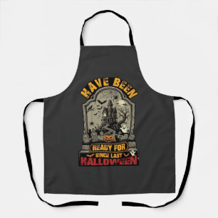 Have Been Ready Halloween Haunted House Tombstone  Apron