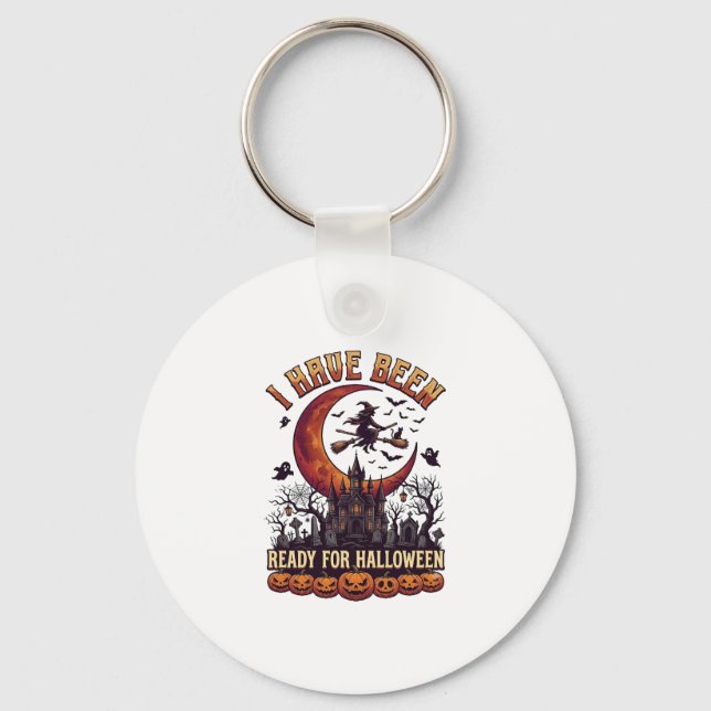 Have Been Ready Halloween Witch Castle Moon_1 Key Ring (Front)