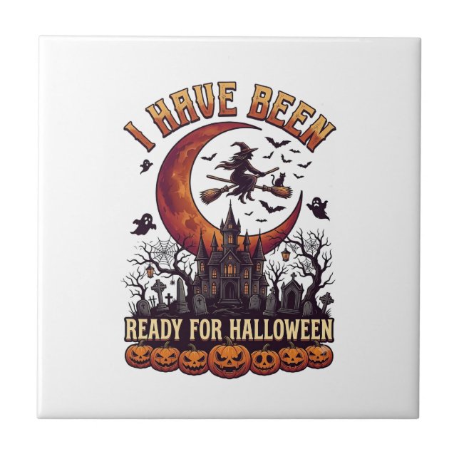 Have Been Ready Halloween Witch Castle Moon_1 Tile (Front)