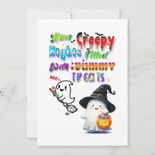 Have Creepy Nights Filled With Yummy Treats Card