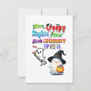 Have Creepy Nights Filled With Yummy Treats Card