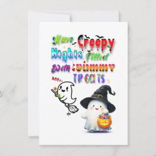 Have Creepy Nights Filled With Yummy Treats Card