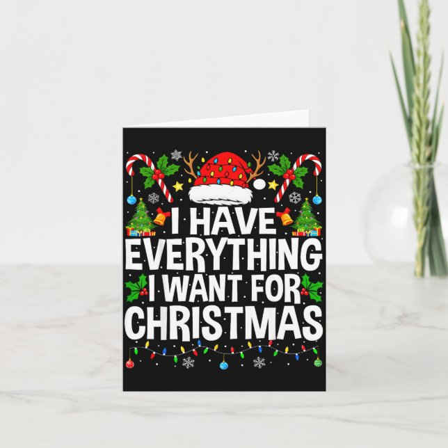 Have Everything Need Couples Pyjamas Christmas Card (Front)