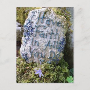 Have Faith in All You Do Inspirational Message Postcard