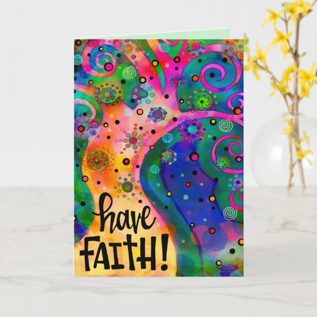 “Have Faith” Inspirivity Card (Yellow Flower)