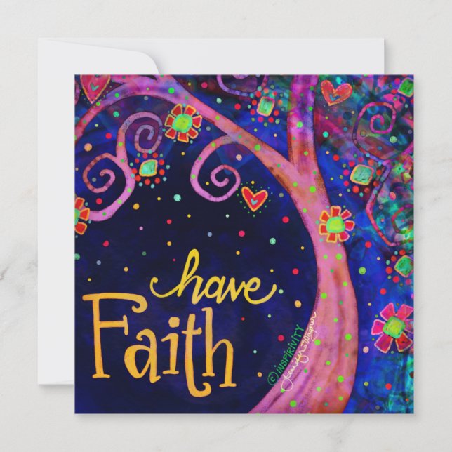 “Have Faith” Inspirivity tree Card (Front)