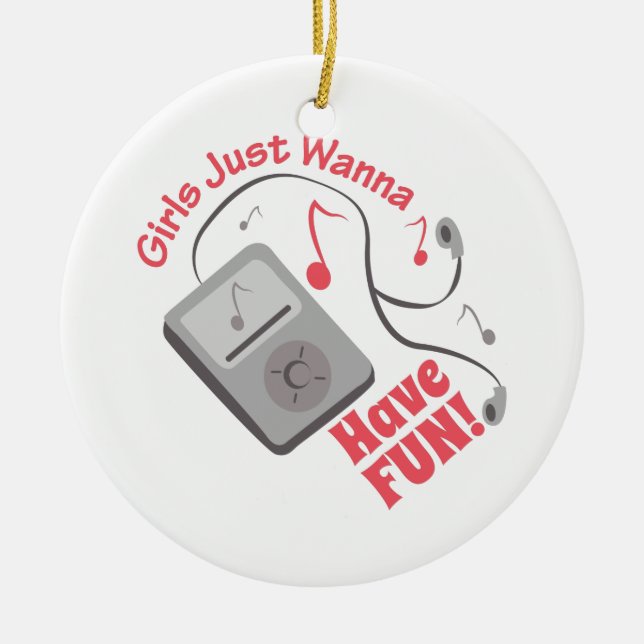 Have Fun Ceramic Tree Decoration (Front)