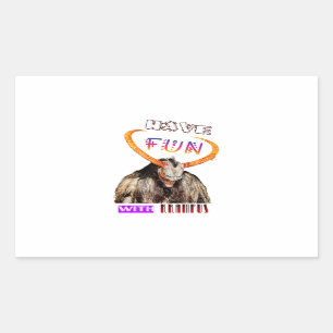 Have Fun With Krampus Yule Spooky December Krampus Rectangular Sticker