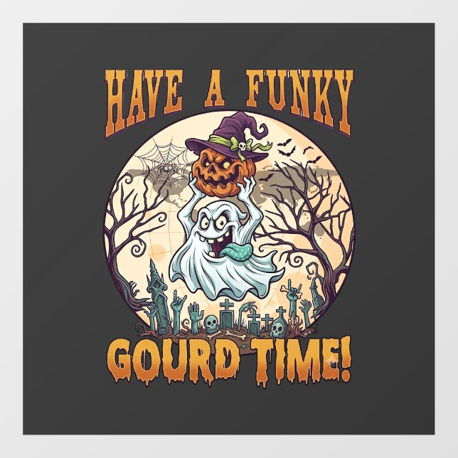 Have Funky Gourd Time Ghost Pumpkin Graveyard (Sheet)