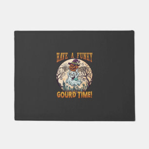Have Funky Gourd Time Ghost Pumpkin Graveyard Doormat