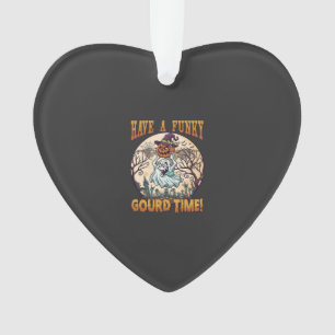 Have Funky Gourd Time Ghost Pumpkin Graveyard Ornament