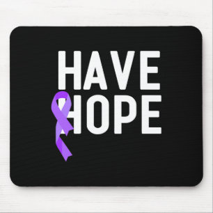 Have Hope Purple Ribbon Overdose Awareness End Add Mouse Pad