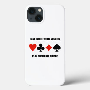 Have Intellectual Vitality Play Duplicate Bridge iPhone 13 Case
