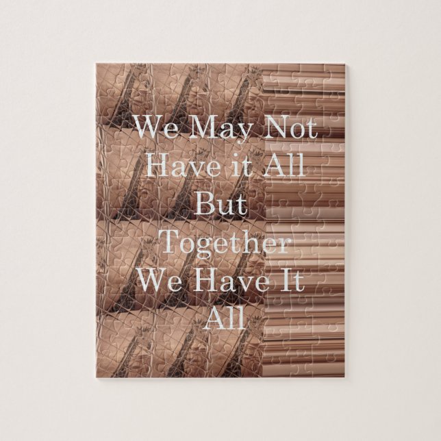 Have it all Giraffe Safari Hakuna Matata woven Jigsaw Puzzle (Vertical)