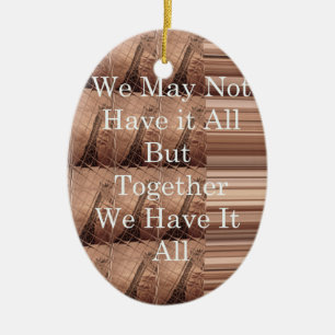 Have it all Giraffe Safari Hakuna Matata woven so Ceramic Tree Decoration
