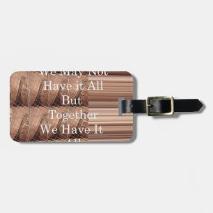 Have it all Giraffe Safari  Hakuna Matata woven so Luggage Tag