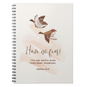 Have No Fear Little Sparrow, Matthew 10:31 JW Notebook