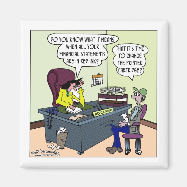 Have Red Ink? Change the Printer Cartridge. Magnet (Front)