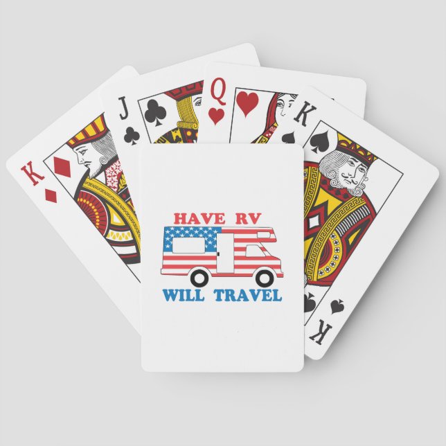 Have RV Will Travel America Playing Cards (Back)