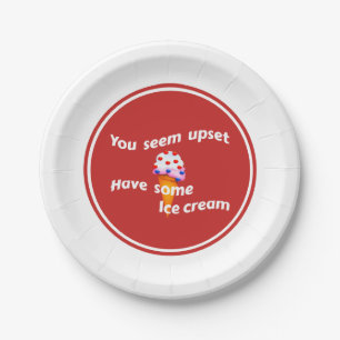 Have Some Ice Cream Paper Plate